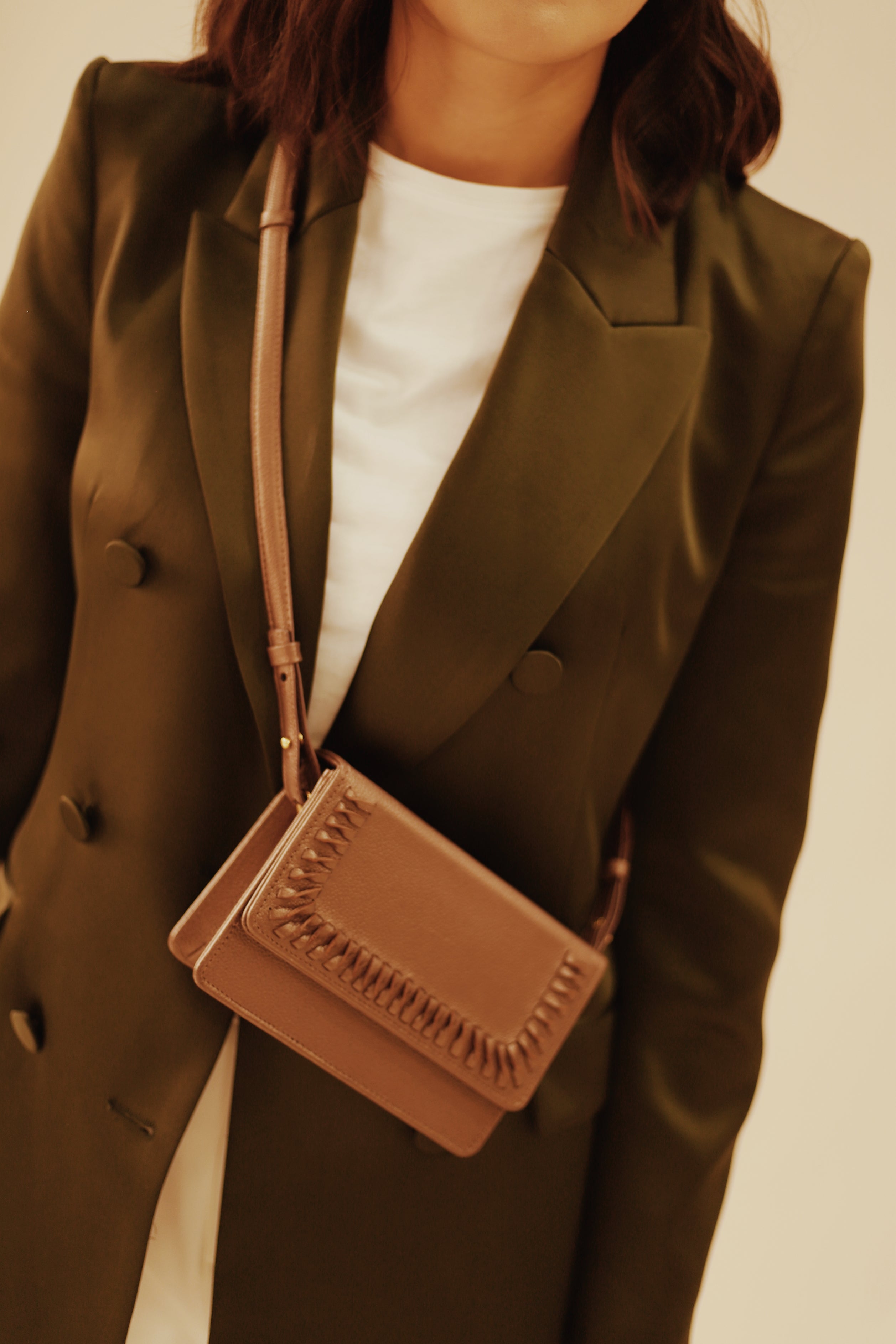 REAL BELT BAG BRONZE